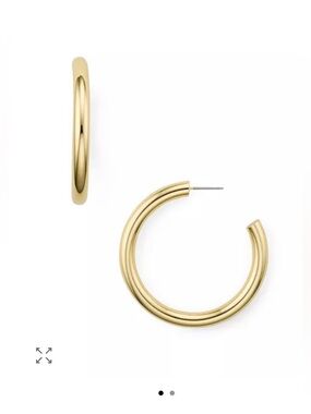 AQUA Gold-Tone Hoop Earrings